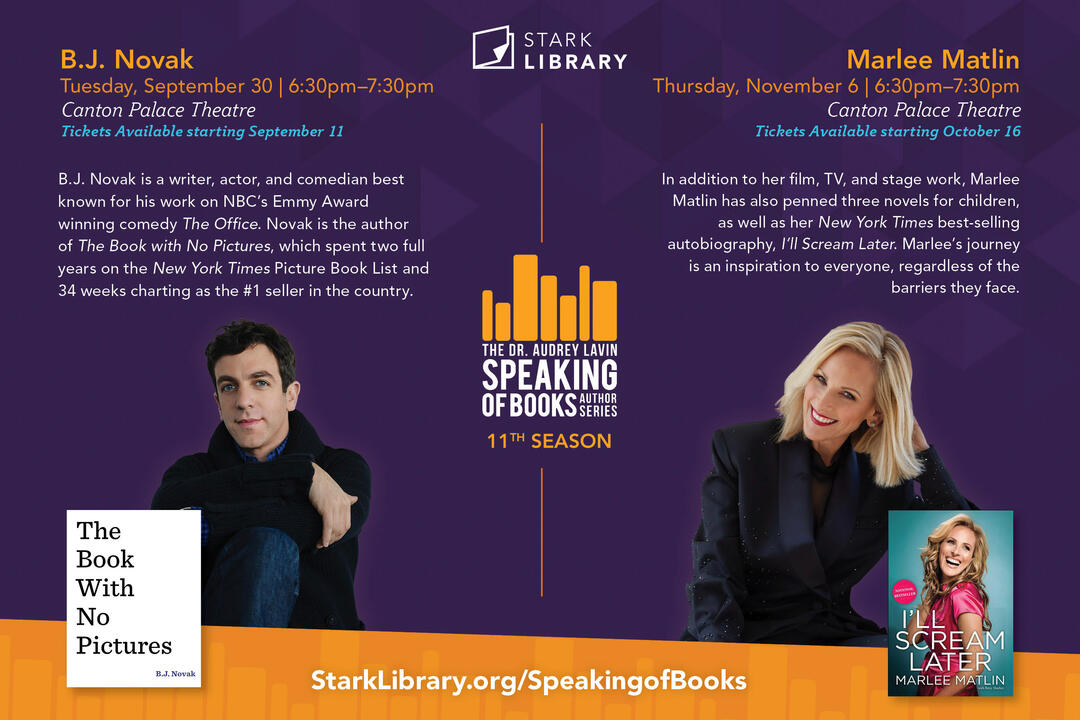 Fall Speaking of Books Postcard - Front